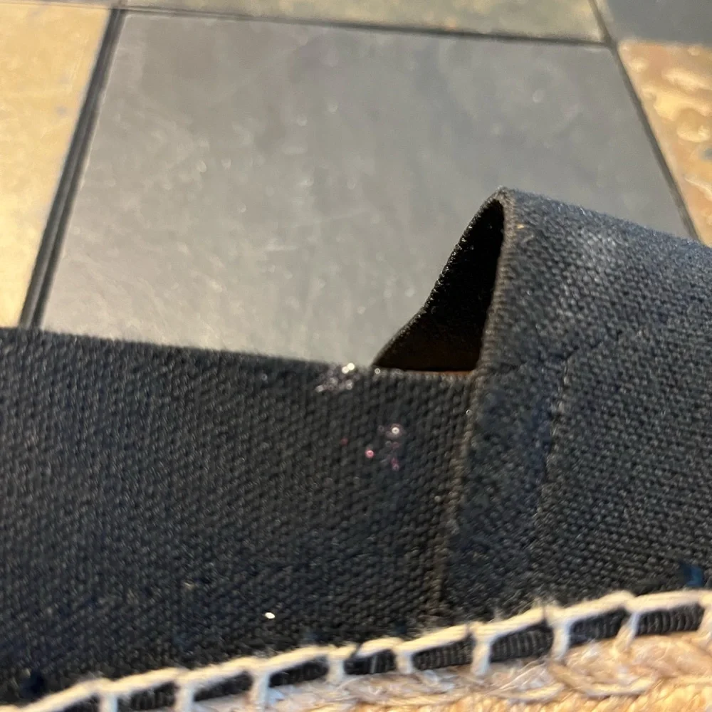 Vionic Black Espadrille Slip-Ons